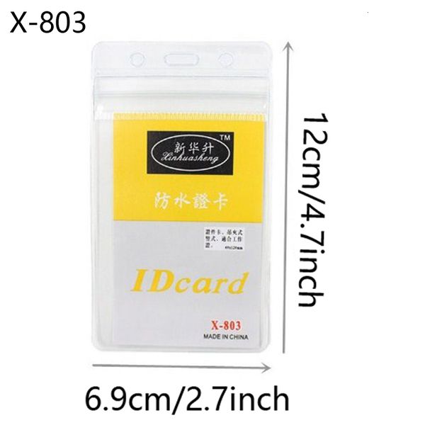 

vertical holder 10 lanyard card pcs/set waterproof pvc soft working card soft transparency employee's card bag