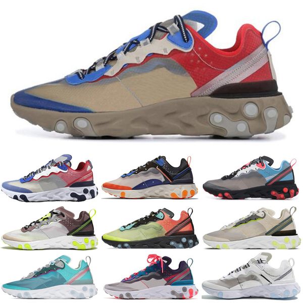 

new men react element 55 87 women running shoes university red desert sand game royal solar red mens 2019 trainer