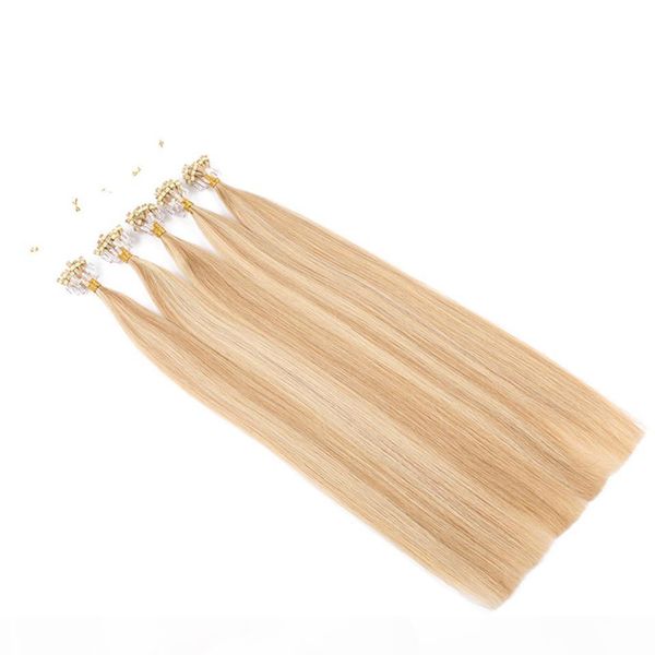 

#27 613 micro loop hair extensions 200strands lot 1g s brazilian virgin hair micro loop human hair extensions14-28 inch on sale