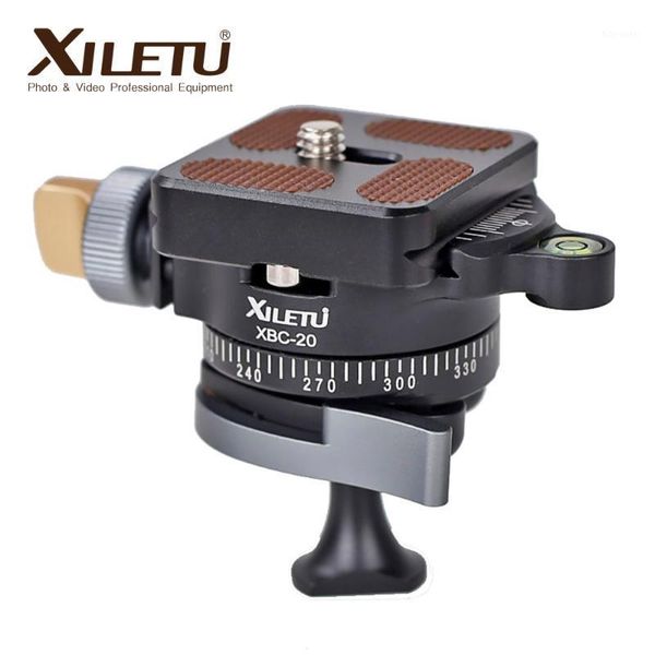 

xiletu xbc-20 tripod head ballhead slr camera monopod double panoramic gimbal1