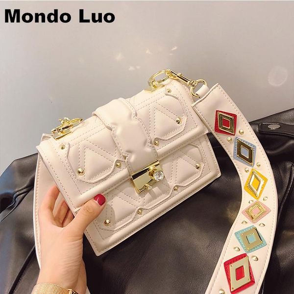 

women mini square rivet fashion shoulder bag cross-body all-match cute girl lovely bag