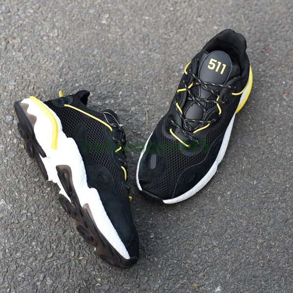

us 9.5 eur 43 size black white yellow treeperi basf runner 511 v1 men women running shoes sneakers sport outdoor trainers