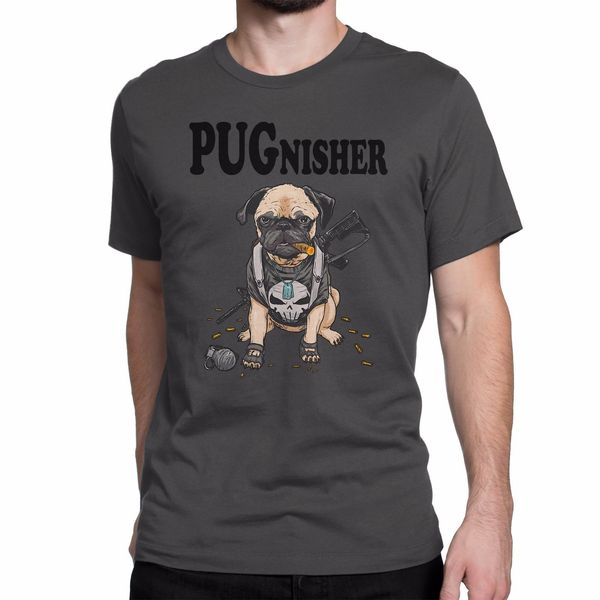 

new funny pug t-shirt pugnisher joke gift for him summer fashion tee shirt sport hooded sweatshirt hoodie