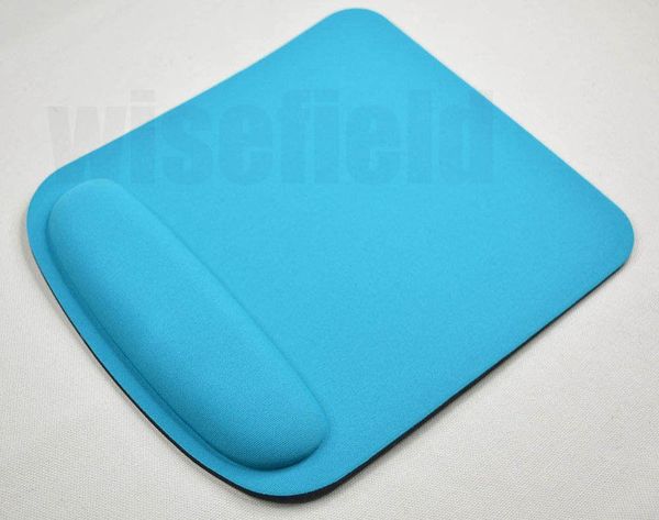 

1pc comfort square wrist mouse pad mat optical solid blue black mousepad mice game gaming computer pc with wrist support protect h jllzgy