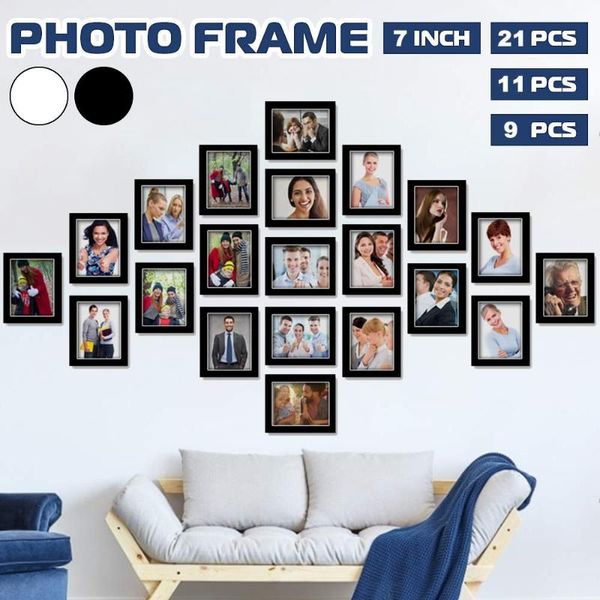 

21pcs wall hanging p frame set family picture display modern art home decor for hallway bedroom living room wall decoration