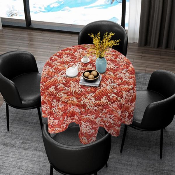 

nordic round tablecloth simple waterproof restaurant l household round table cloth decoration