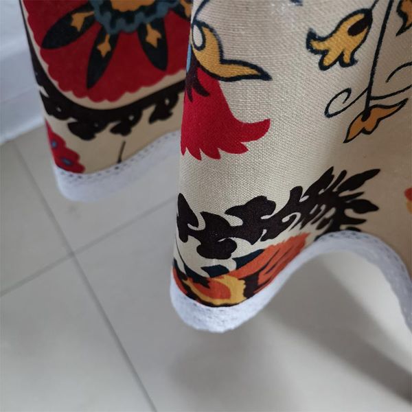 

giantex кружева скатерть круглый tablecover украшения скатерть bohemian этнический стиль скатерть отель домашнее украшение giantex lace yxlo