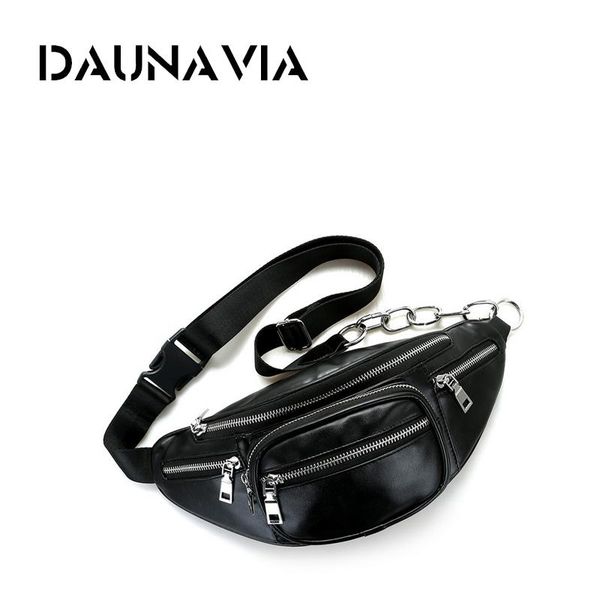 

daunavia brand waist bag for women 2020 new fashion fanny packs women waist pack luxury designer brand leather belt bags