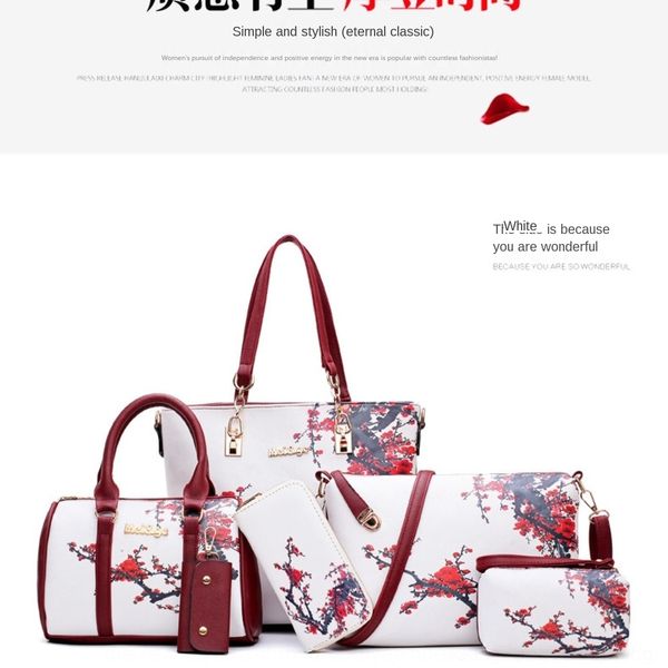 

zk1j2 autumncolor single new women's trend portable fashion six piece shoulder bag set printed 2020 shoulder messenger bag d2y21