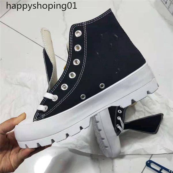 

2021 high-quality new chuck leather platform running shoes taylor 2021 canvas men and women fashion lightweight casual shoes, Black