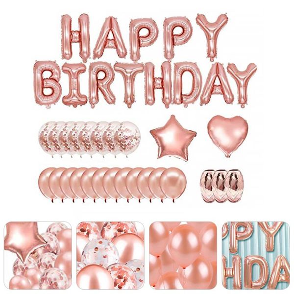 

1 set/70pcs chic birthday balloons party balloon party supplies ornament