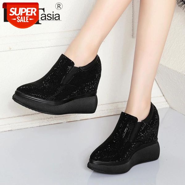 

doratasia new ladies brand design crystal pumps suede platform pumps women fashion high height increasing shoes woman #v731