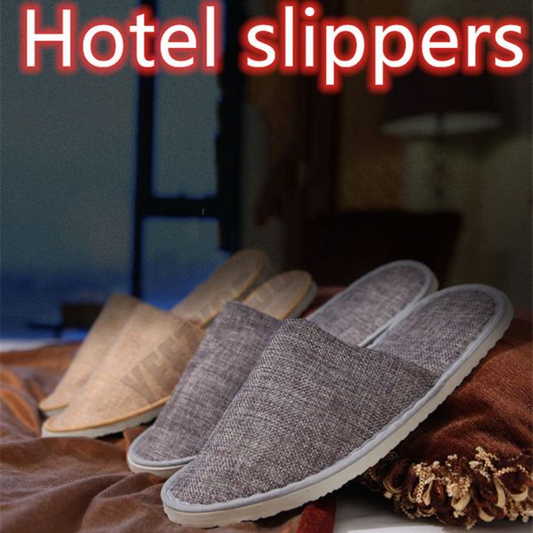 

disposable slippers thick soles flax anti-slip home guest thicken travel l white soft comfortable delicate disposable slippers