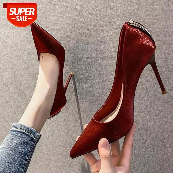 

high heels pumps pointed toe shallow wedding dress shoes big size slip-0n zapatos de mujer plataforma #pq5p, Black