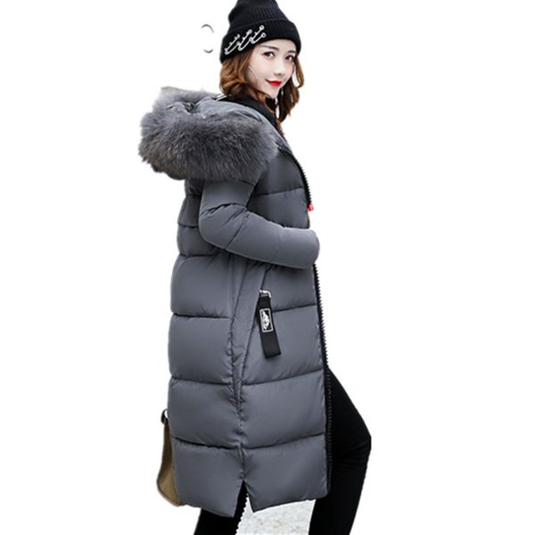 

winter new style cotton-padded jacket women mid-length cotton-padded jacket women's down padded padded jacket, Black