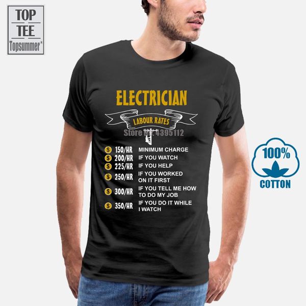 

2018 new arrival brand male casual tees electrician labour rates funny gift for him or dad sport hooded sweatshirt hoodie t shirt