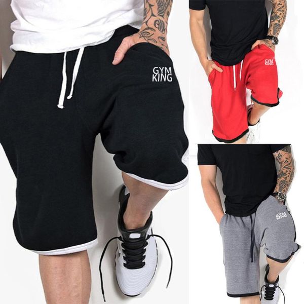 

men's shorts pants men embroidery sports breathable fitness elasticated pant, White;black