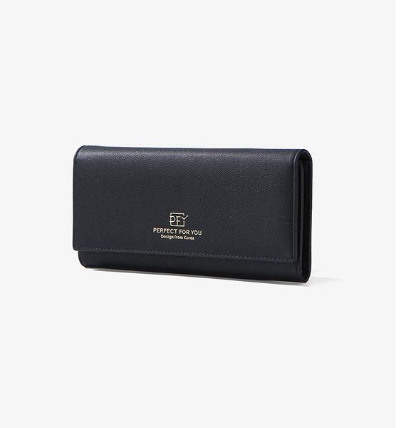 

hbp pu bllack purse designer long wallet lady multicolor designer purse card holder women classic pocket long wallet ing, Red;black