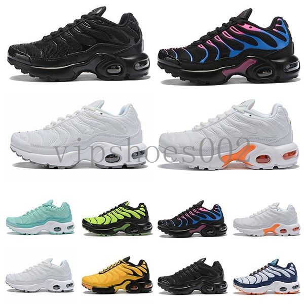 

new kids plus tn children parent child casual shoes for baby boy girl fashion sneakers white running outdoor trainer shoe 28-35 tgd-0, Black