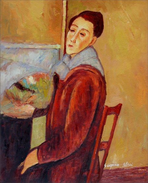 

large amedeo modigliani self-portrait home decor handcrafts /hd print oil painting on canvas wall art canvas pictures , f2012030