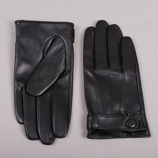 

gours winter genuine leather gloves men new brand goatskin black fashion driving touch screen gloves goatskin mittens gsm036 201021, Blue;gray