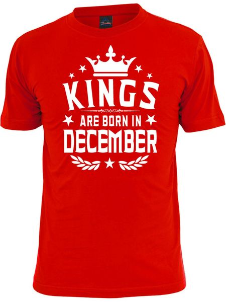 

kings are born in december men's gift for him birthday cotton for men design harajuku funny s hoodie designers t shirts sweatshirt