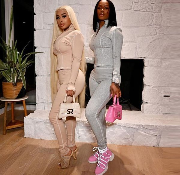 

da 2358b 2021 cardigan + trousers casual sports suit, Tan;black