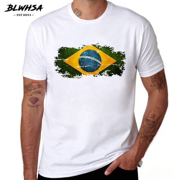 

sport blwhsa brazil flag t shirt men fashion short sleeve cotton summer t-shirts popular brazilian flag hip hop men tees