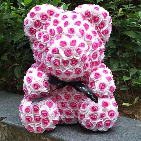 

decorative flowers & wreaths 40cm with heart big red bear1