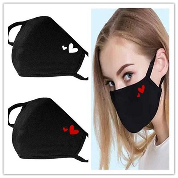 

fashion designers romantic heart decor face masks couple happy valentines day masks dustproof adjustable mouth mask fy9332