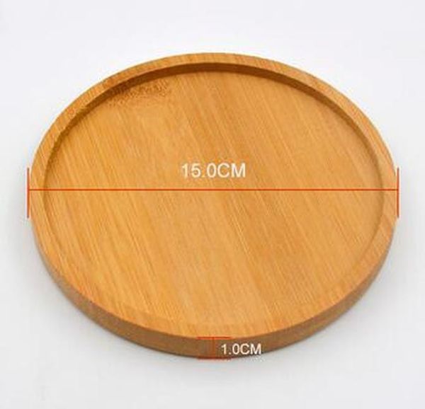

creative diy mosaic materials natural round bamboo wood coasters handmade accessories drink mat home table tea coffee cup pad wmtfur