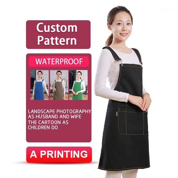 

aprons custom apron kitchen for hairdresser woman cooking antifouling waterproof delantales1