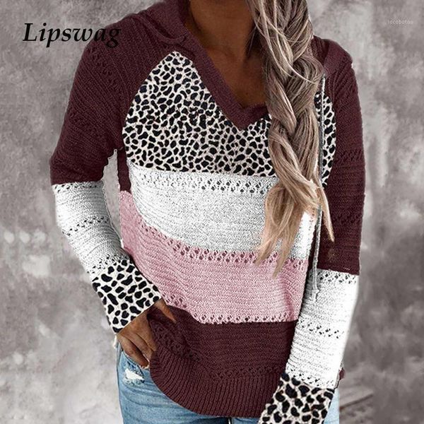 

women's sweaters casual autumn patchwork sweater women fashion knitted vintage long sleeve v-neck female pullover jumper streetwear1, White;black