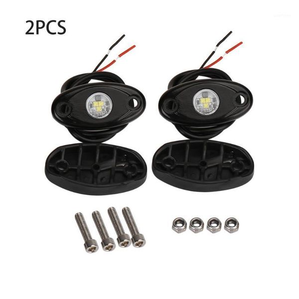 

universal 9w led rock light flood beam offroad led light under body trail rig decorative for suv atv boat car1