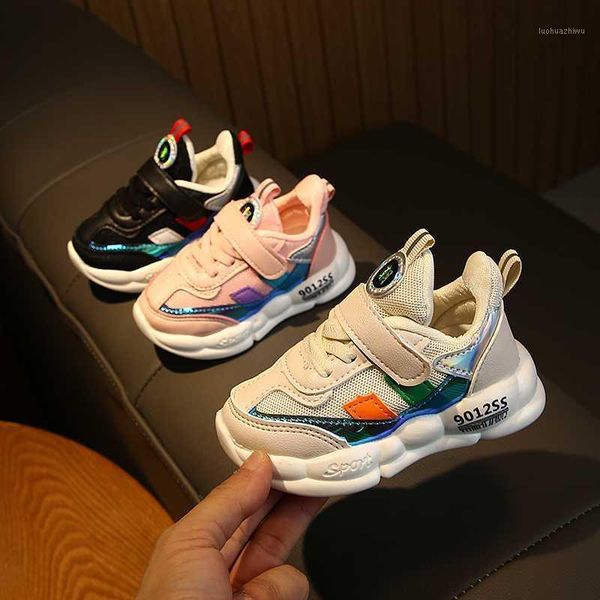 

athletic & outdoor 2021 autumn children shoes sneakers soft bottom non-slip casual kids boys girls sport breathable infant1, Black
