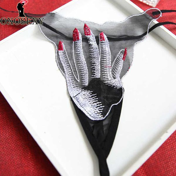 

white skull palm novel girls transparent women's underwear panty women g-strings thongs briefs panties ladies 026, Black;pink