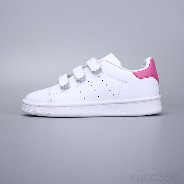 

2020 kids children supersta boy girl baby shoes hook & loop pink black multi white samba gazelle og stan smith trainers running shoes zoi8x
