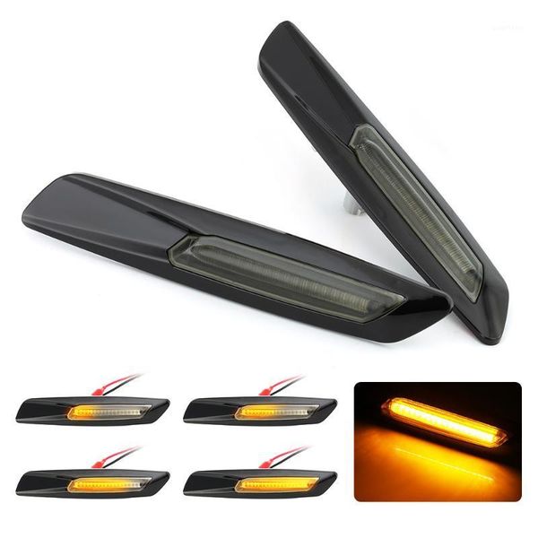 

2pcs dynamic led turn signal light fender side marker light amber lamp for e60 e61 e81 e82 e87 e88 e90 e91 e92 e93 x1 e841