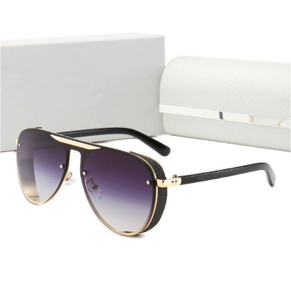 

designer sunglasses limted men women brin brin metal vintage style square frameless uv 400 lens original box and case, White;black
