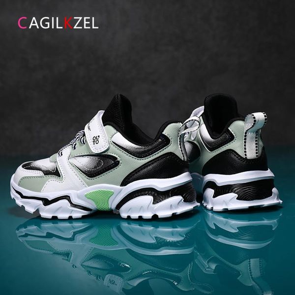

athletic & outdoor cagilkzel 2021 autumn chlidren shoes comfortable sports for boys sneakers fashion casual running kids, Black