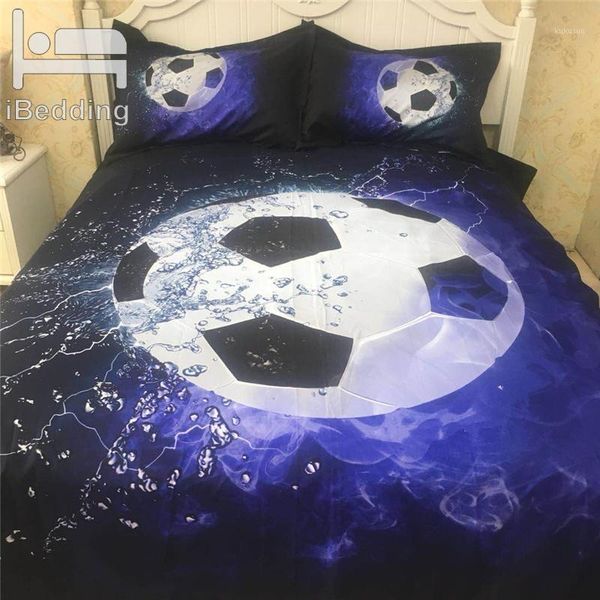 

3pcs/set water football 3d bedding sets printed duvet cover set twin full  king size bed sheet1