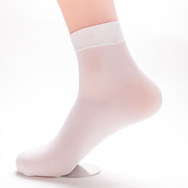 

one pair male summer sock fashion solid color high elasticity breathable comfortable soft thin black white gray socks1