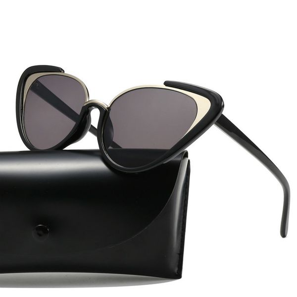 

personalized versatile men's and women's sun glasses 2020 fashion uv400 sunglasses man sunglasses male cat eye glasses, White;black
