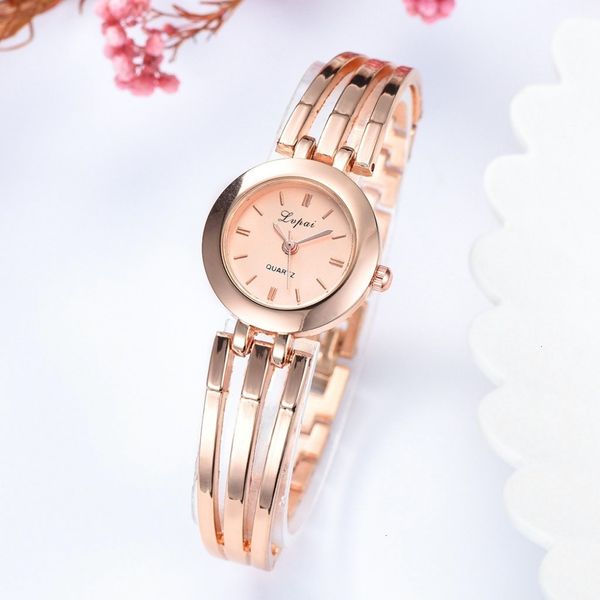 

lvpai brand women bracelet watches luxury rose gold wristwatches ladies fashion casual quartz watch female clock reloj mujer, Slivery;brown