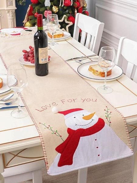 

christmas decoration home meal linen table runner western restaurant l coffee table tablecloth mat layout1