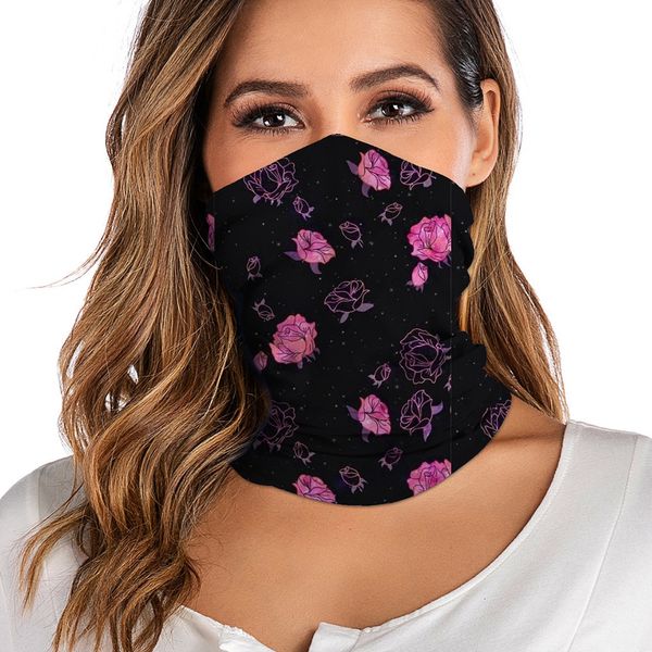 

bandana tube neck gaiter washable headwear rave for women men face scarf dustproof motorcycle facemask windproof cover