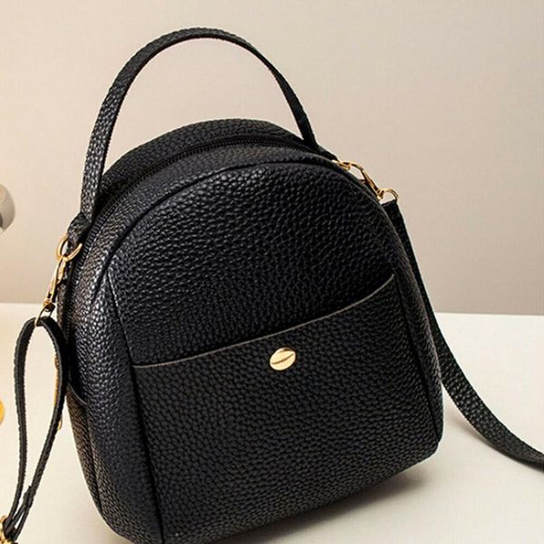

2020 new fashion women bag girl mini pu leather backpack travel rucksack school bag lovely crossbody messenger shoulder
