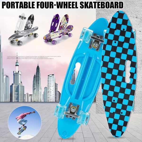 

skateboarding complete skateboards 23.6 inch mini cruiser skateboard with pu wheels for beginners girls boys teens youths fou991