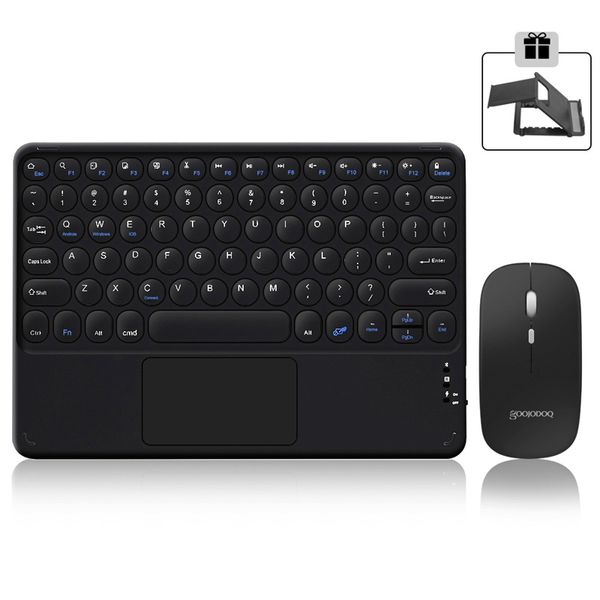 Беспроводная Bluetooth клавиатура Teclado для iPad Клавиатуры и мыши Combo Xiaomi Samsung Huawei планшет Android iOS Windows Компьютеры детали