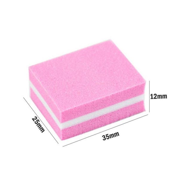 

double-sided mini nail file blocks colorful sponge nail polish sanding buffer strips polishing manicu qylwhn